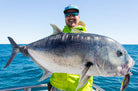 Compleat Angler Nedlands Staff Member Jon with a GT caught on a Indian Pacific GT Tamer GTT10
