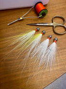 Custom Tied Bucktail Jig tied on Gamakatsu Round 25R 3.5g #1/0