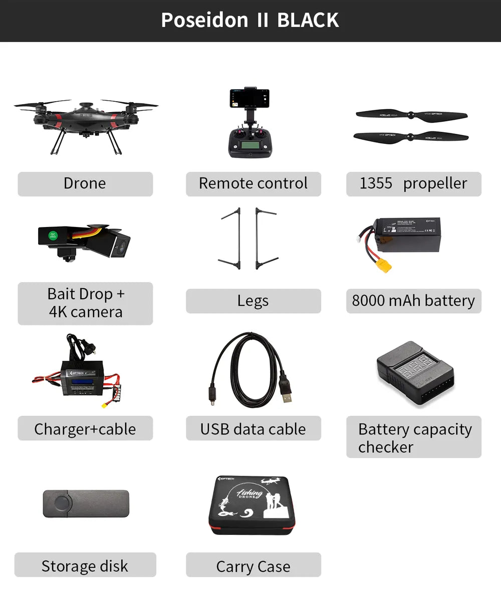 Poseidon Pro II Drone Combo - Includes 2 Batteries