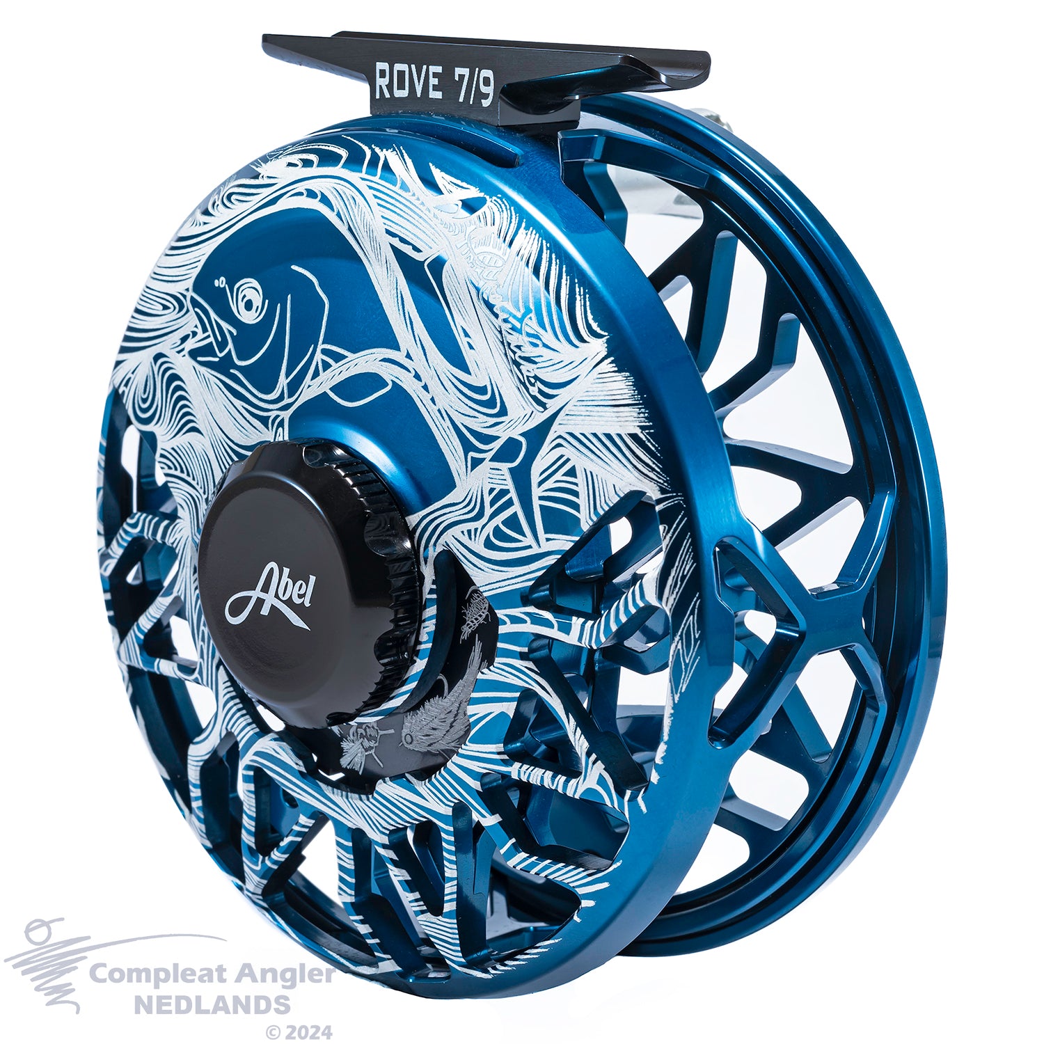 Abel Rove Custom 7/9 - Larko Permit Deep Blue Front Angle