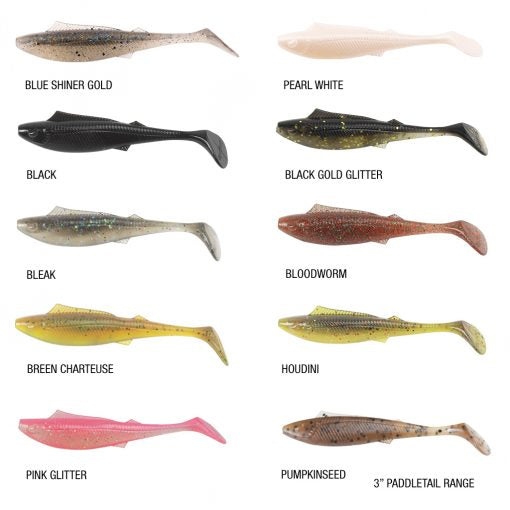 Berkley Power Bait Nemesis Paddle 3inch Colours