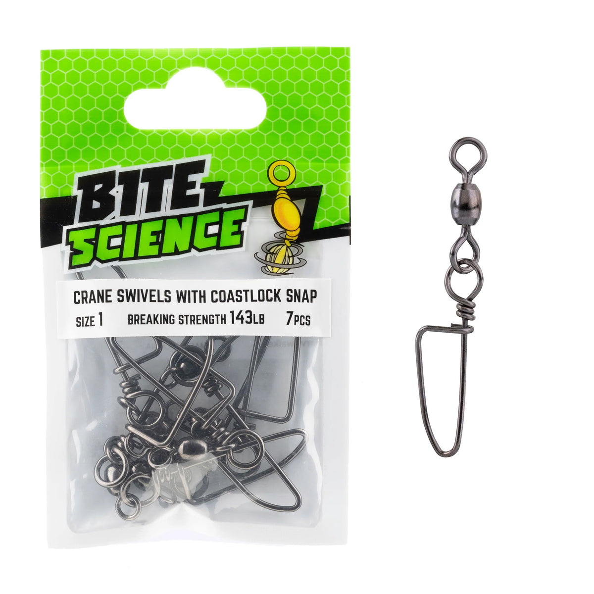 Bite Science Crane Swivel With Coastlock Snap 1