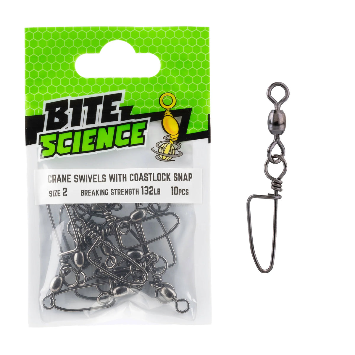 Bite Science Crane Swivel With Coastlock Snap 2
