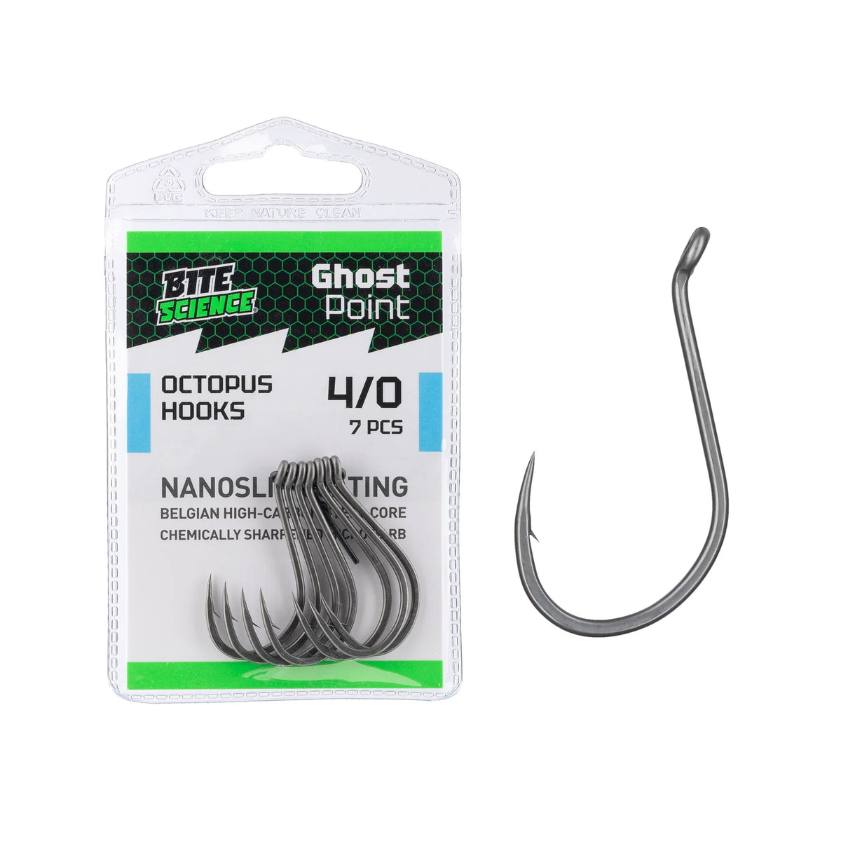 Bite Science Ghost Point Octopus Hooks No.4/0