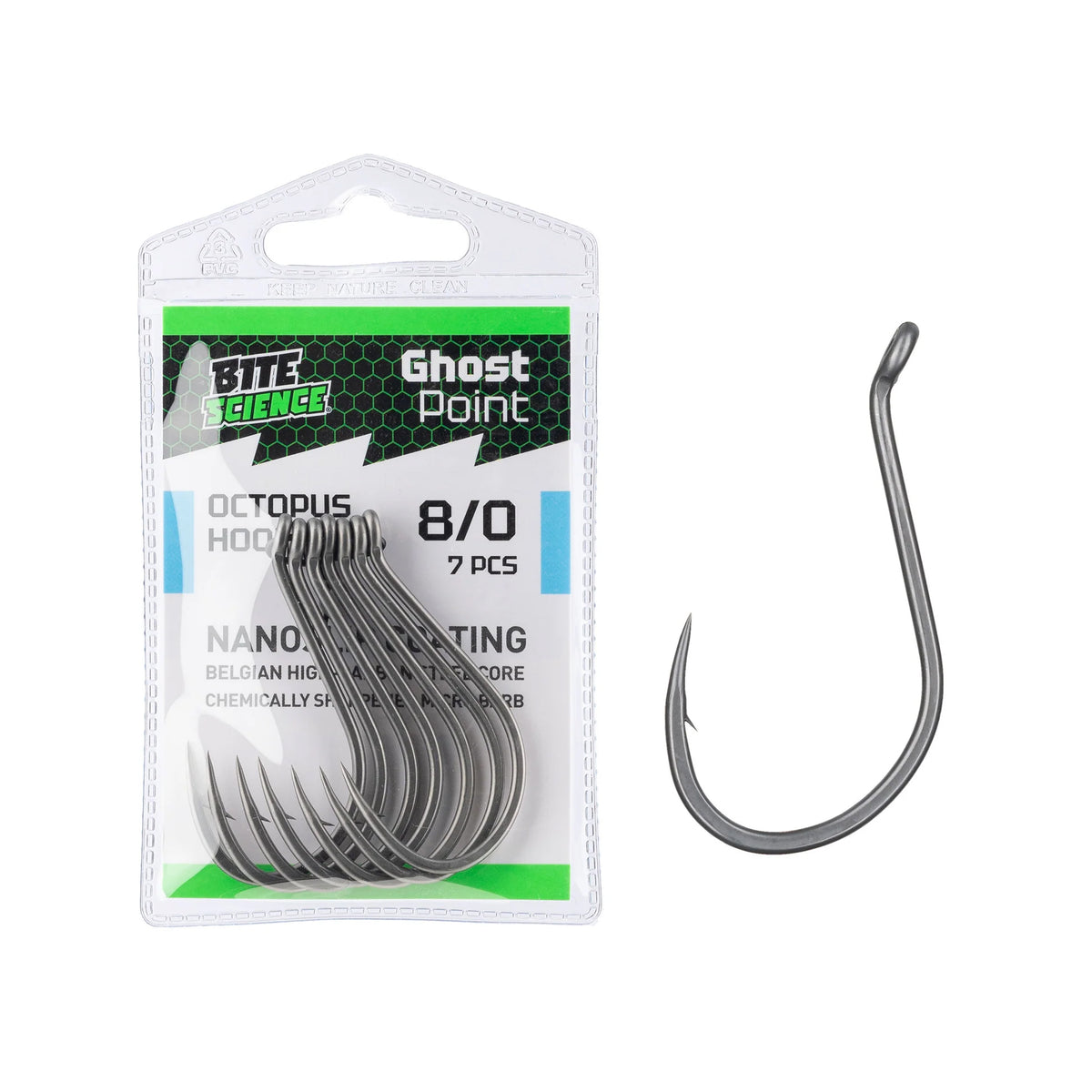 Bite Science Ghost Point Octopus Hooks No.8/0