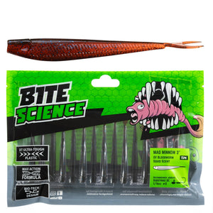 Bite Science Mad Minnow 3in UV Bloodworm