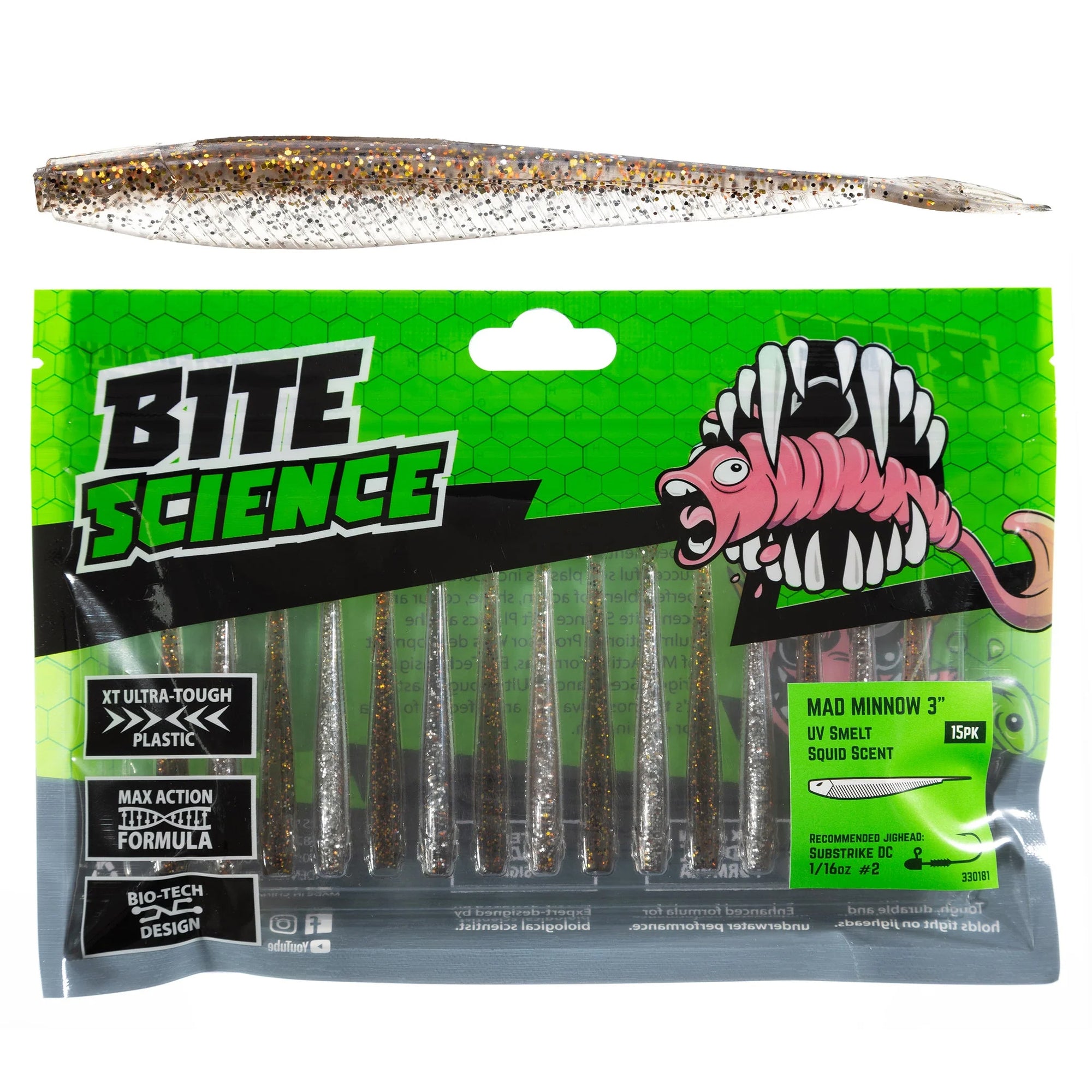 Bite Science Mad Minnow 3in UV Smelt