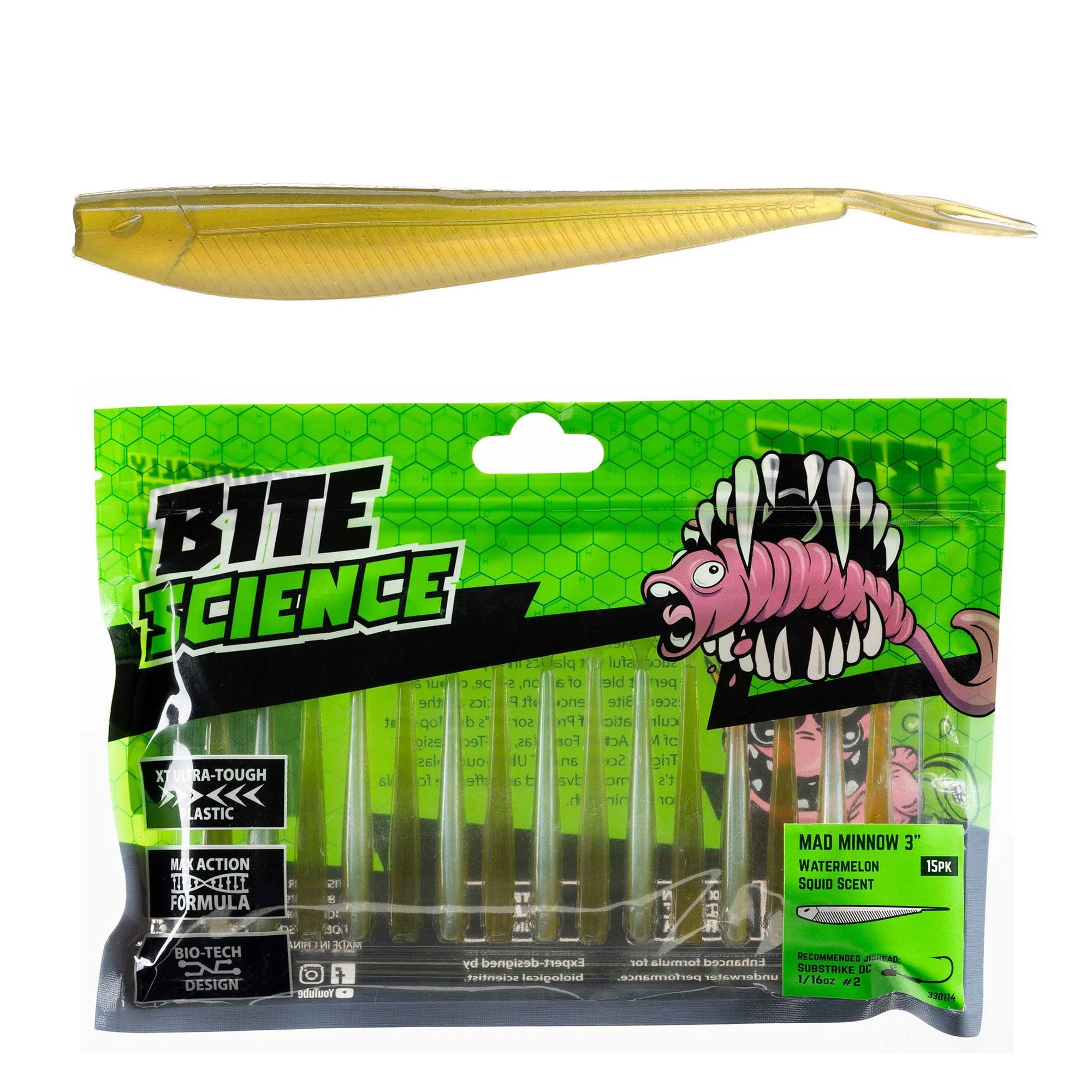 Bite Science Mad Minnow 3in Watermelon