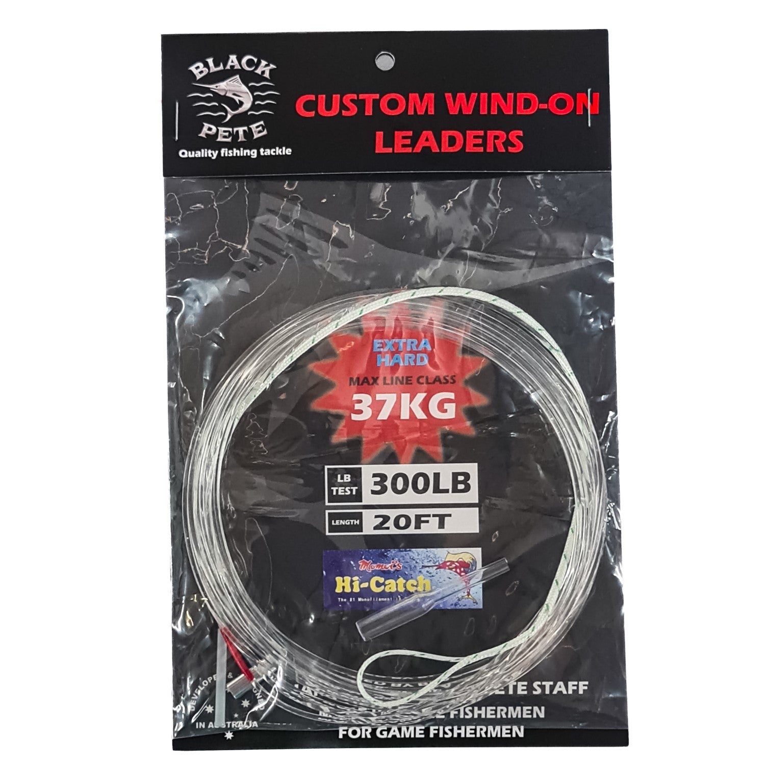 Black Pete Custom Wind-On Leader 20ft 300lb