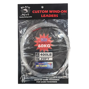 Black Pete Custom Wind-On Leader 20ft 400lb