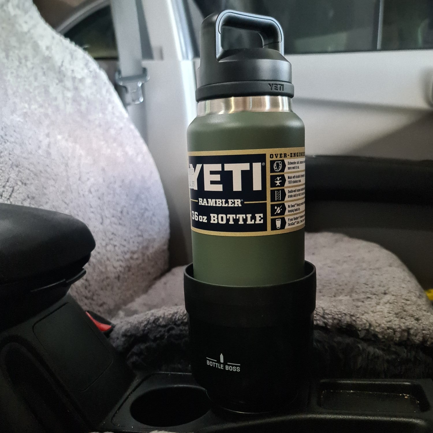 Bottle Boss Cup Holder Adaptor in Car