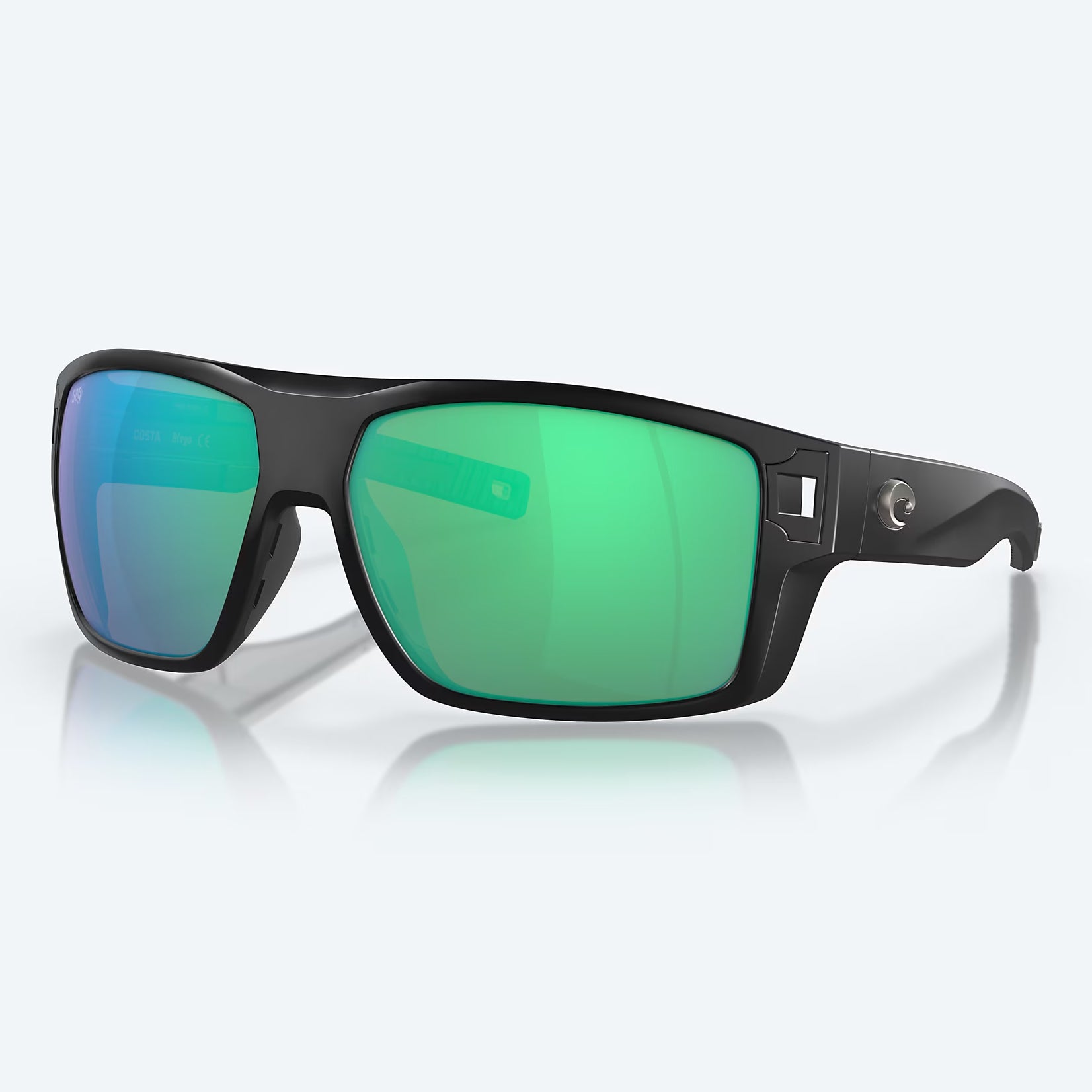 Costa Del Mar Diego 580G Matte Black Green Mirror Cover