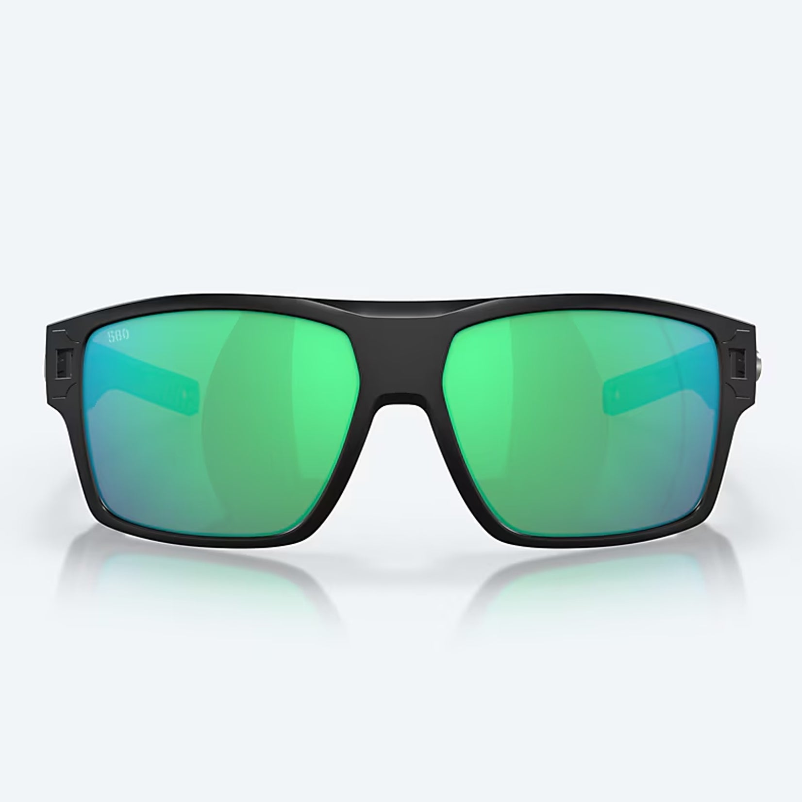 Costa Del Mar Diego 580G Matte Black Green Mirror Front