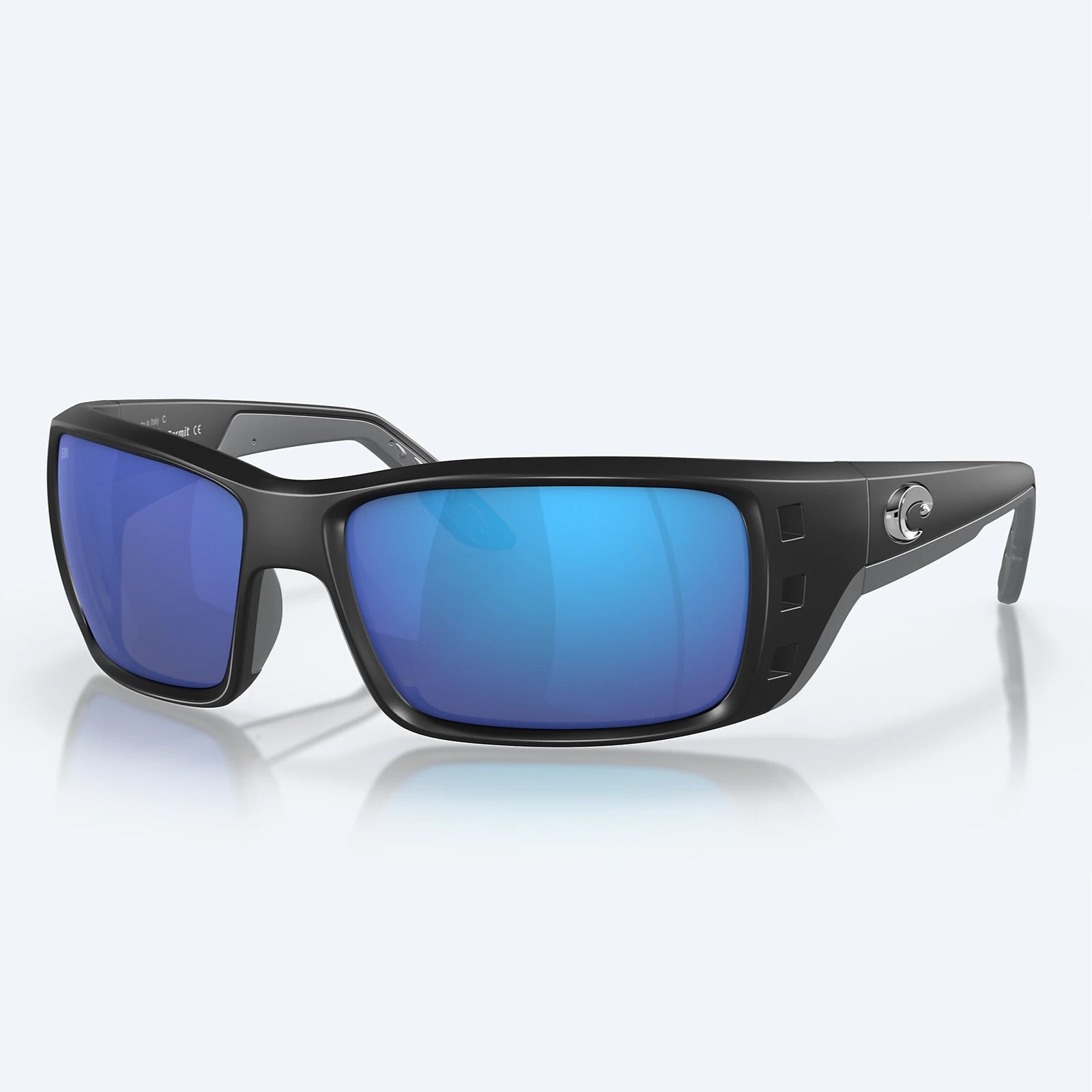 Costa Del Mar Permit 580G Polarised Glass Matte Black Blue Mirror