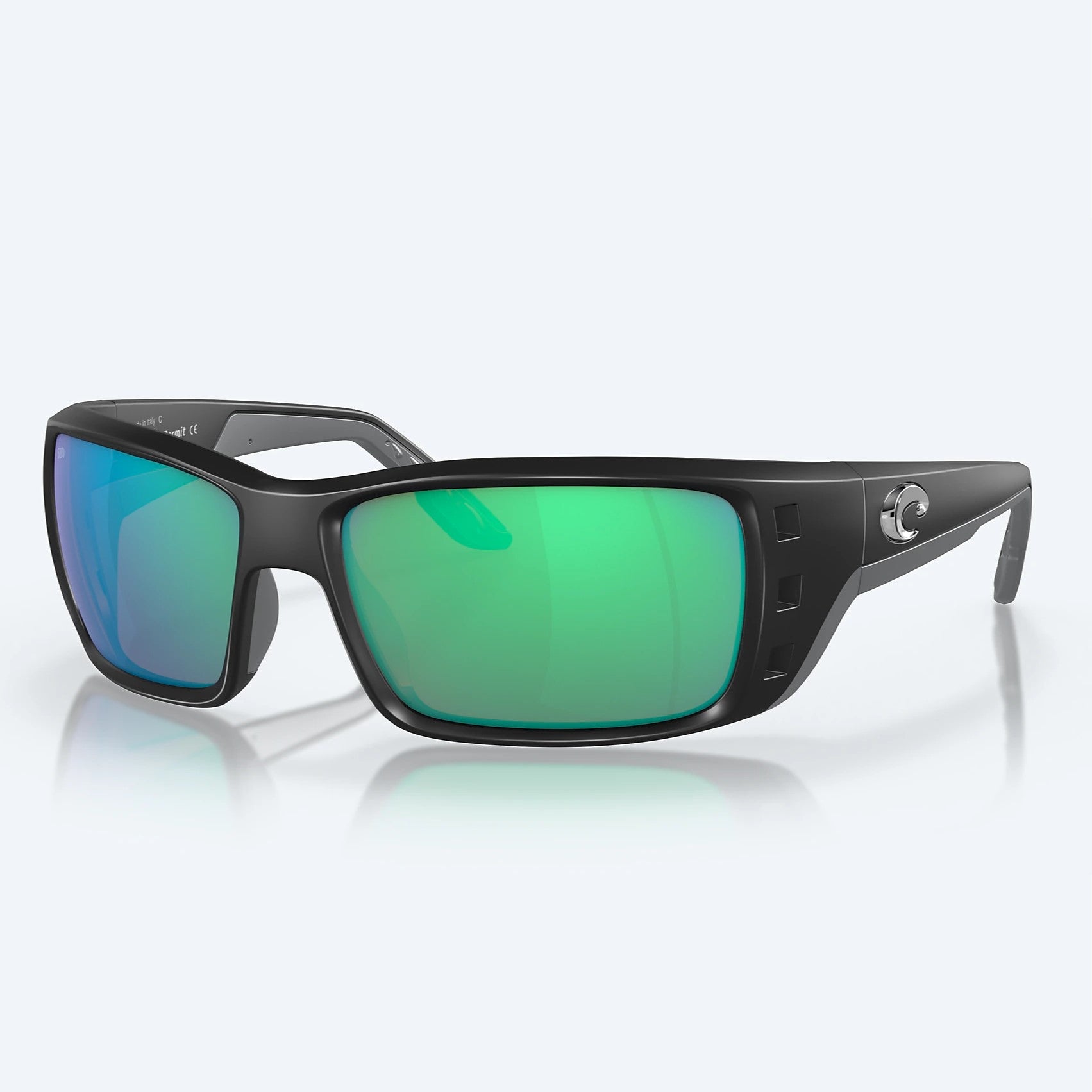 Costa Del Mar Permit 580G Polarised Glass Matte Black Green Mirror