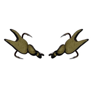 Cranka Crab 50mm Claw Pair Olive
