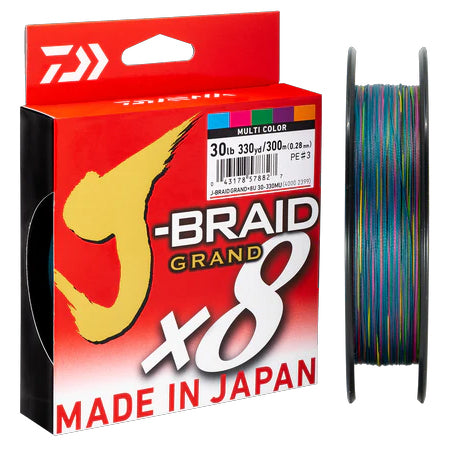 Daiwa J-Braid Grand X8 300m - Multi Colour