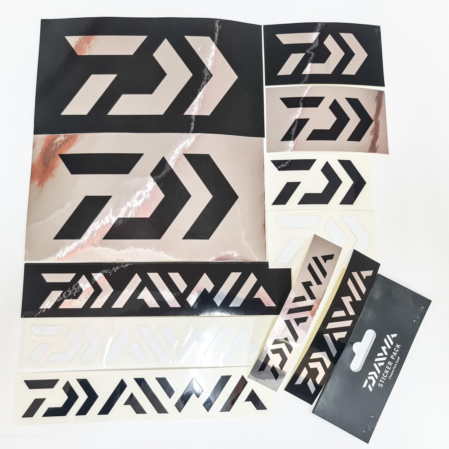 Daiwa Sticker Pack Small Chrome