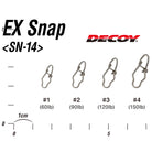 Decoy EX Snap Sizes