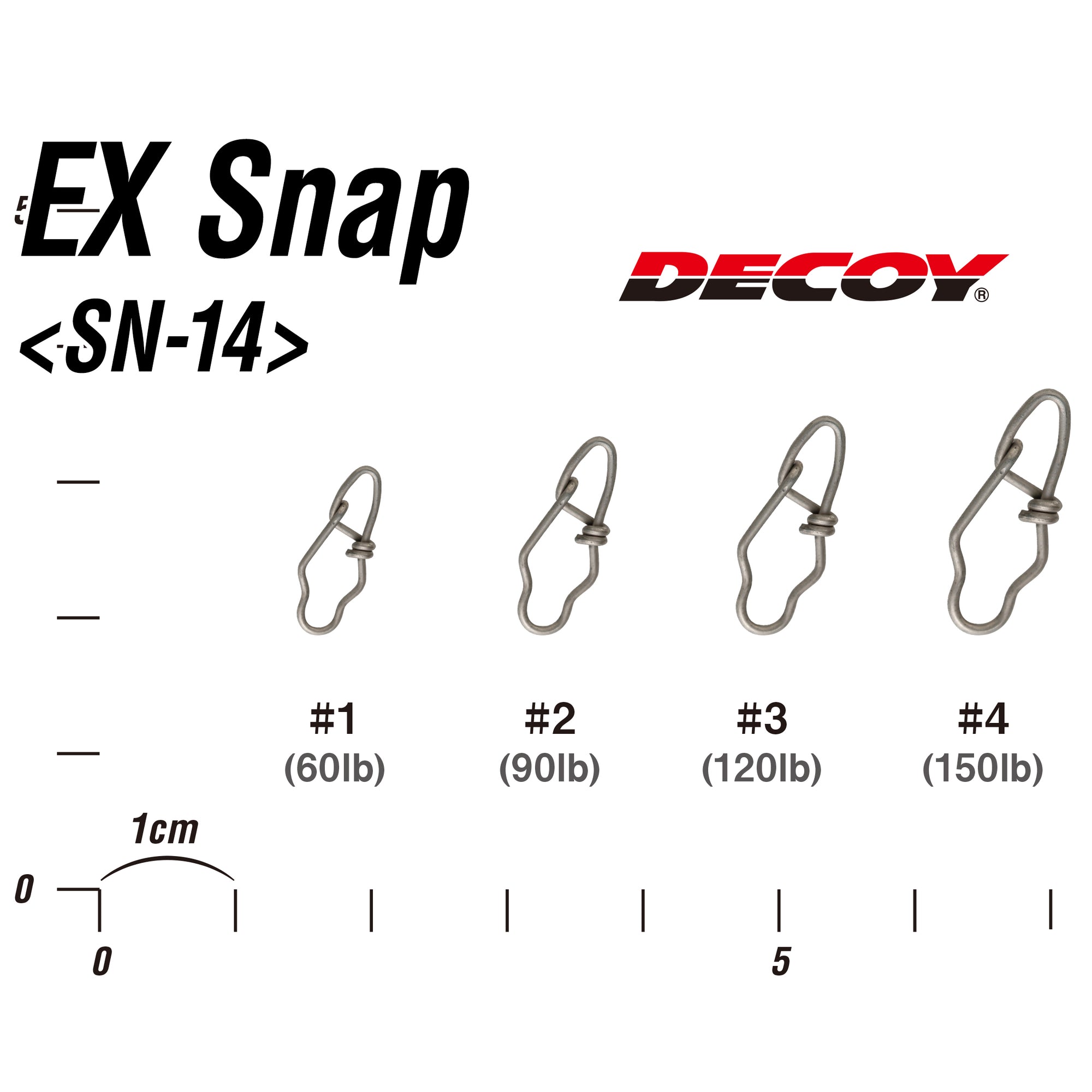 Decoy EX Snap Sizes