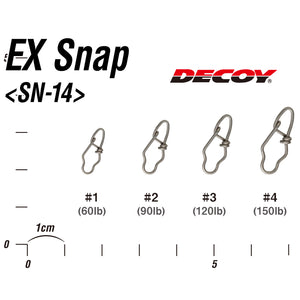 Decoy EX Snap Sizes