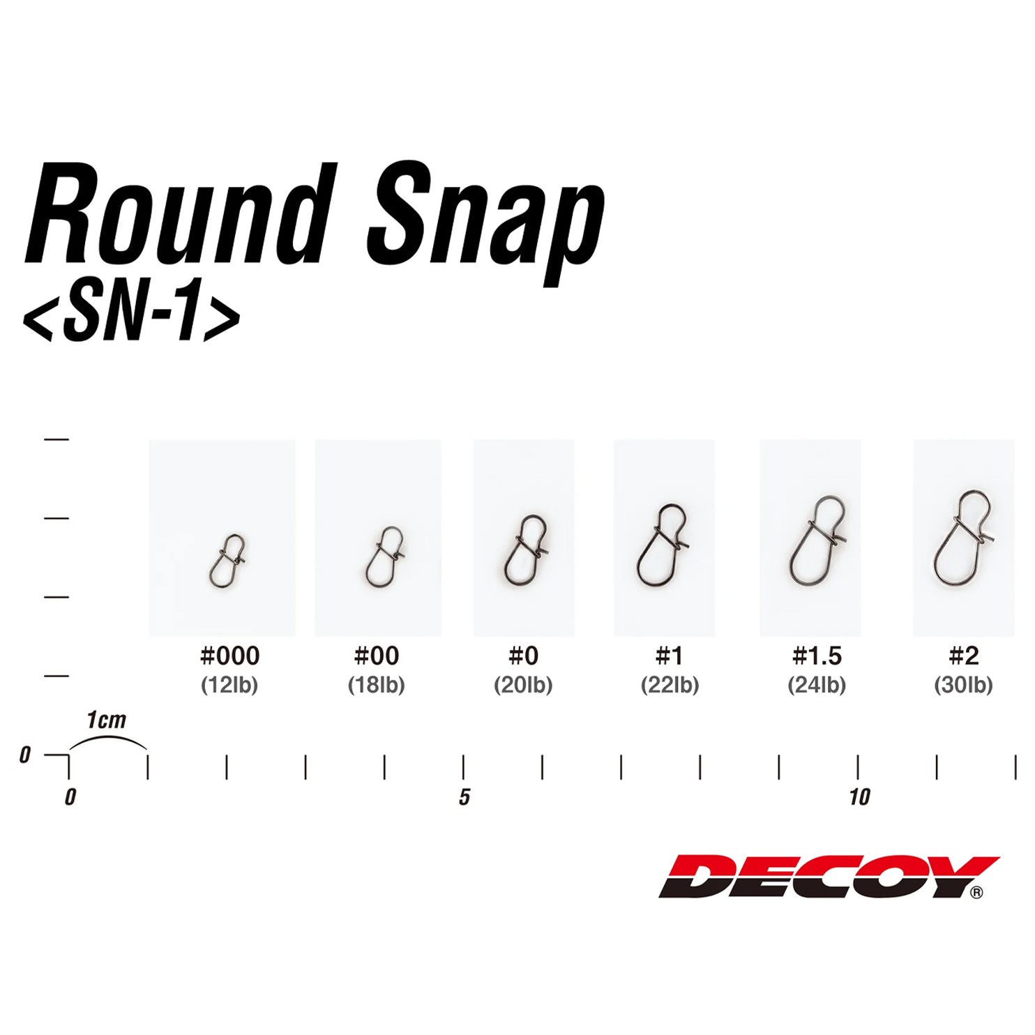 Decoy Round Snap SN-1 Sizes