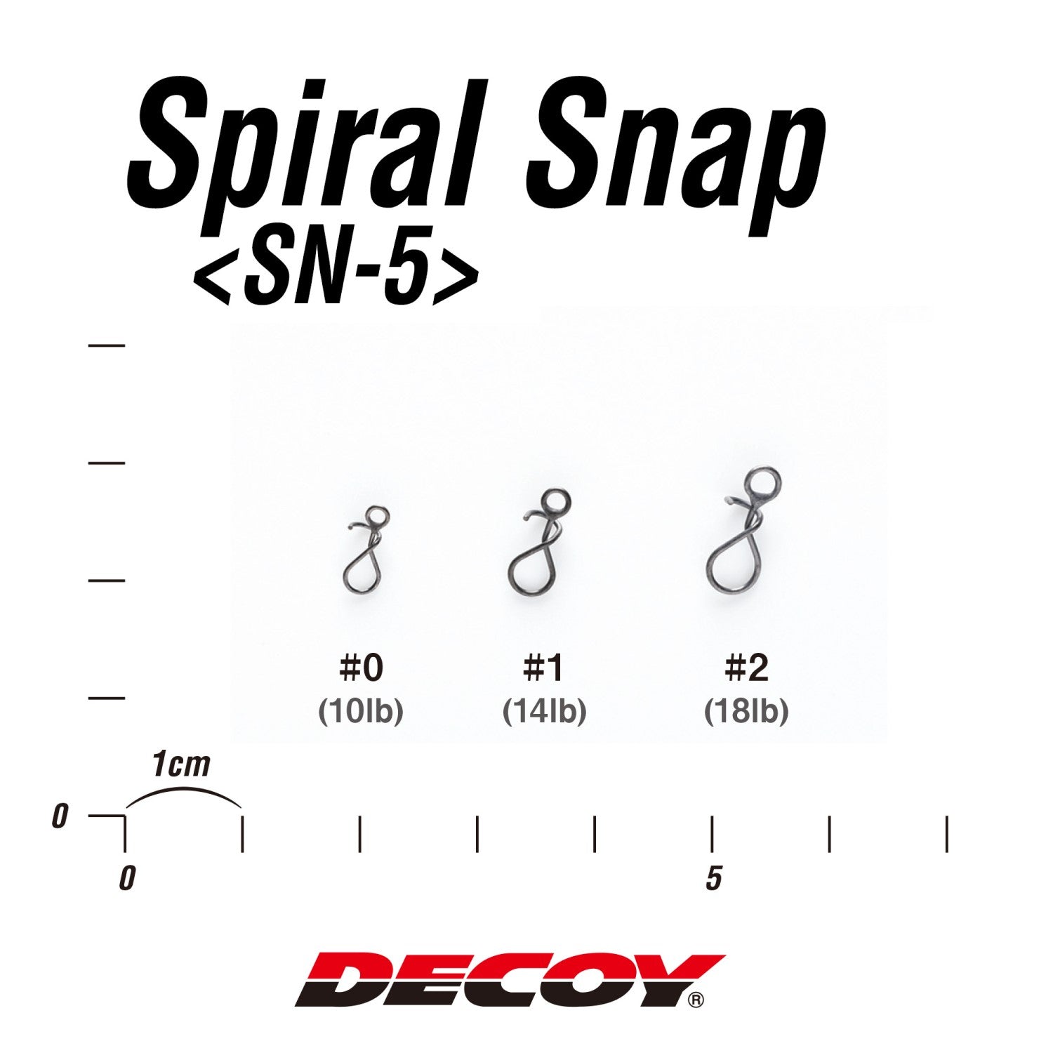 Decoy Spiral Snap Sizes
