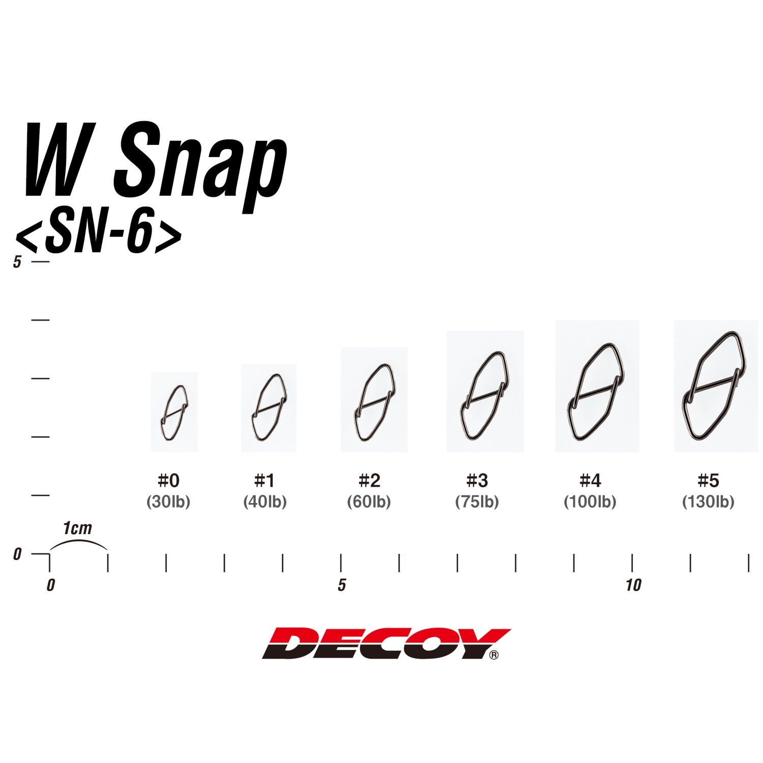 Decoy W Snap Clips Sizes