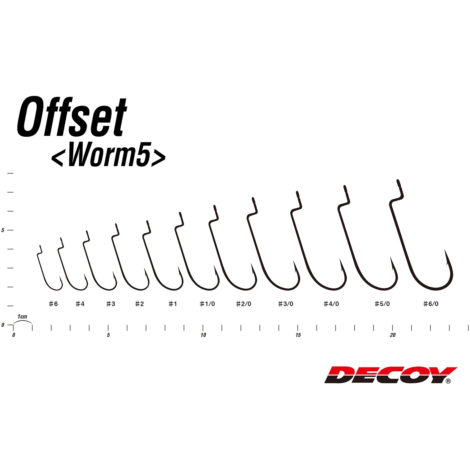 Decoy Worm Hook 5 Sizing