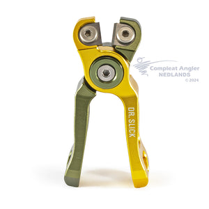 Dr Slick Cyclone Nippers Offset Cut Gold/Green Front