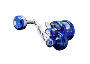 Oceans Legacy Elementus SPJ Slow Pitch Jigging Reel - 20HG Electric Blue Colour