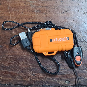 Explorer Outdoor Windproof Arc Lighter Orange