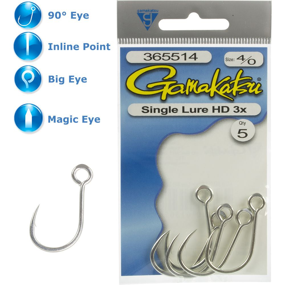 Gamakatsu Lure Single HD 3X 4/0