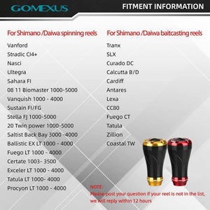 Gomexus 20mm Aluminium CNC Power Knob Models