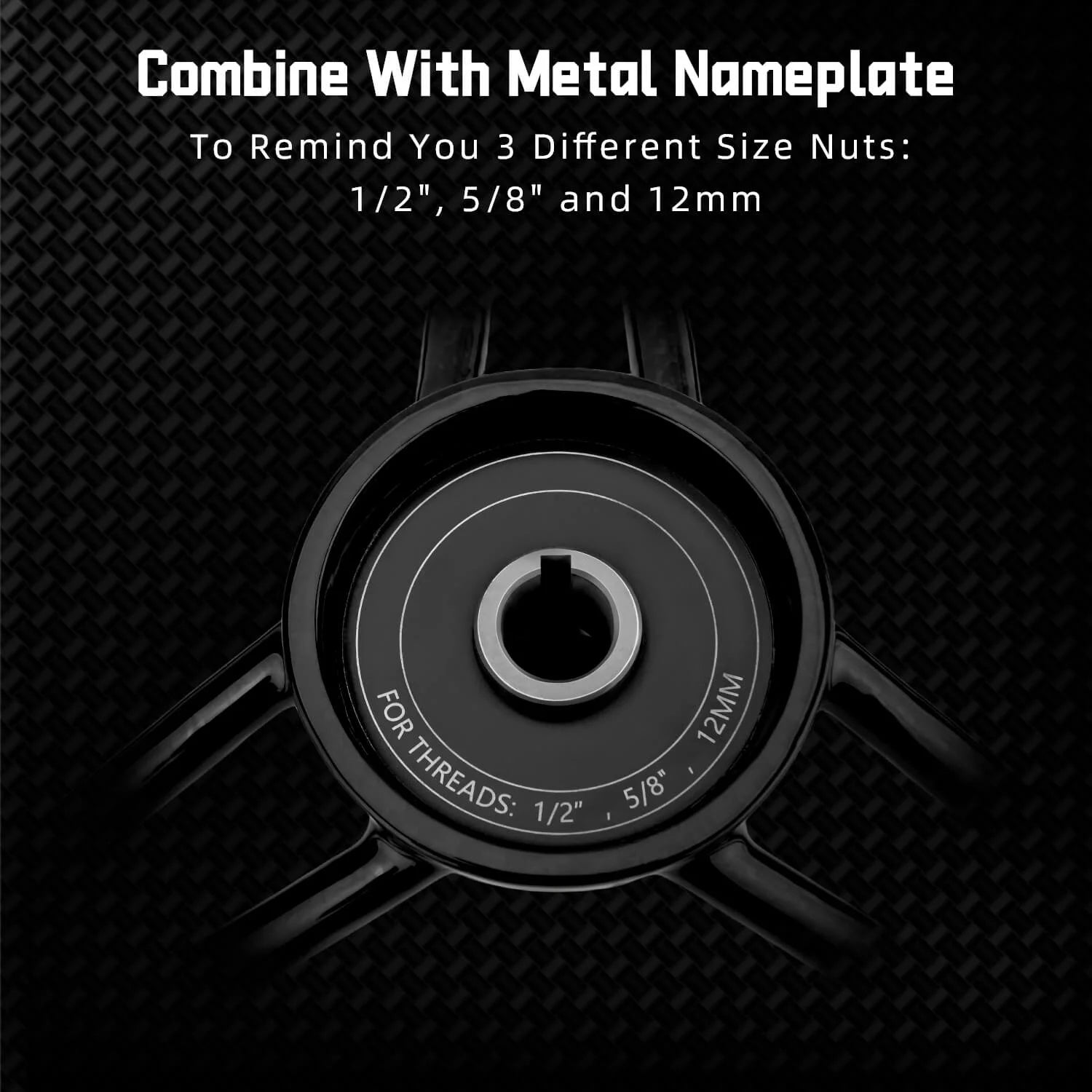 Gomexus Boat Steering Wheel Carbon Fibre 13.5in Hub