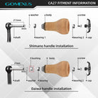 Gomexus CA27 Cork Reel Power Knob 27mm Fitment