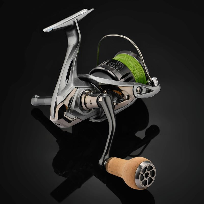 Gomexus CA27 Cork Reel Power Knob 27mm Titanium Black Fitted