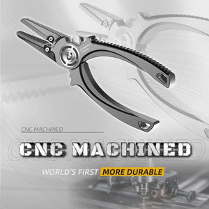Gomexus Heavy Duty Titanium Fishing Pliers 7.5in With Dual Cutters CNC