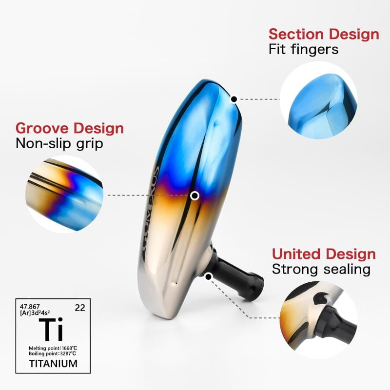 Gomexus T105B 105mm Titanium Power Knob Shimano B Details