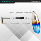 Gomexus T105B 105mm Titanium Power Knob Shimano B Install