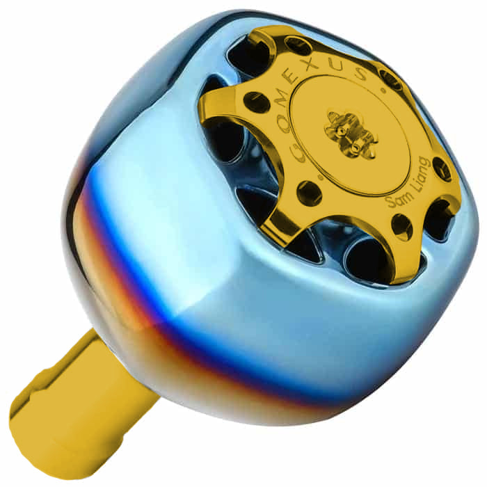 Gomexus TA38S Titanium Power Knob 38mm Flame Gold