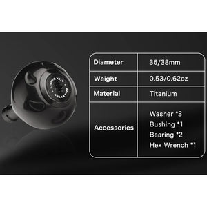 Gomexus Galaxy TA38 38mm Titanium Knob Specs