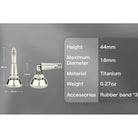 Gomexus TR6 Titanium Foldable Reel Stand 44mm Specs