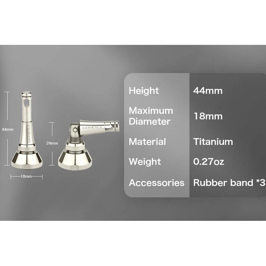Gomexus TR6 Titanium Foldable Reel Stand 44mm Specs