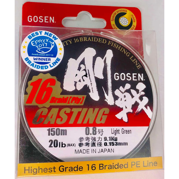 Braid Gosen Casting 8x300m - 50lb - Basil Manning