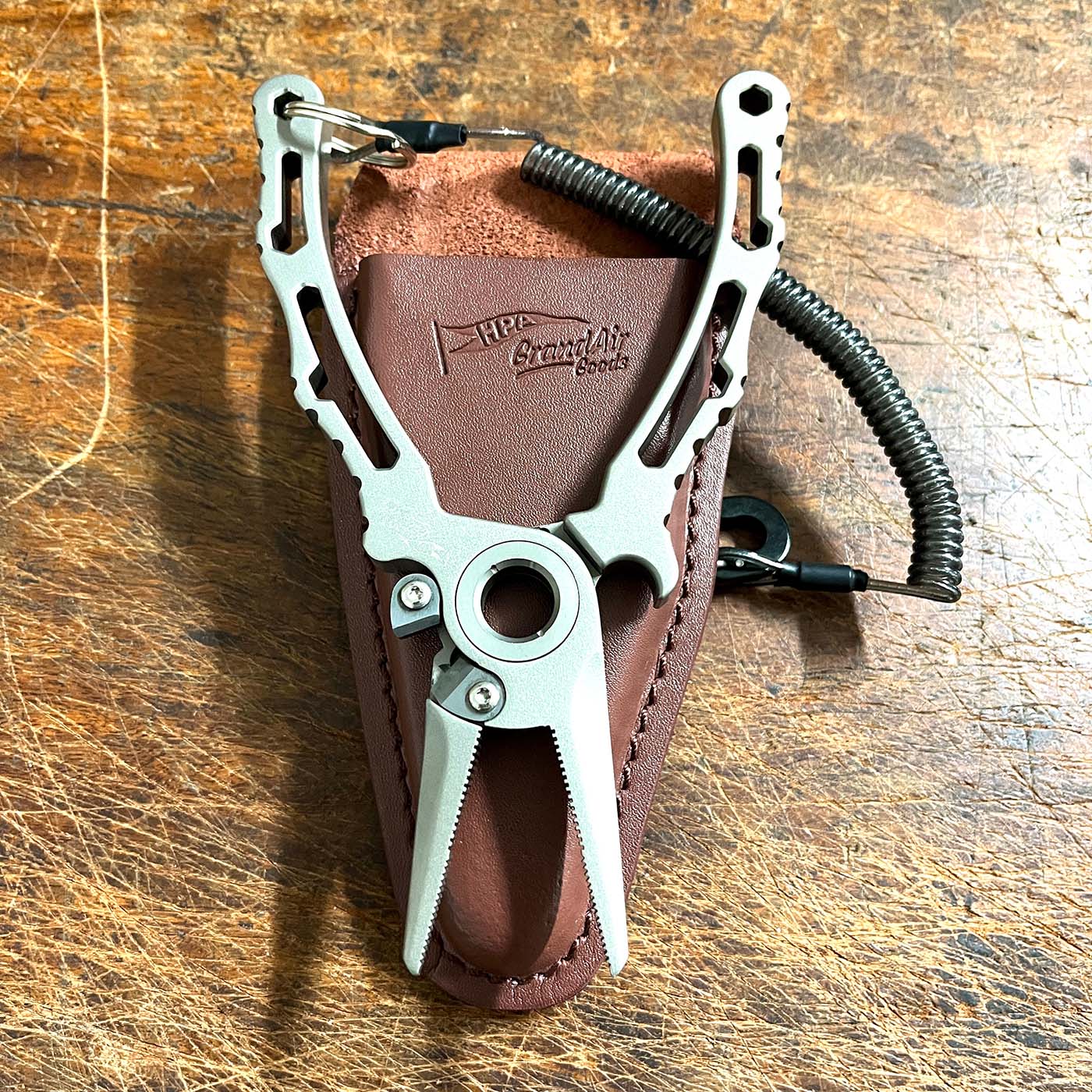 HPA Grand Air Titanium Pliers 6.5 - with Spare Cutters Sheath and Zip 68 Bag