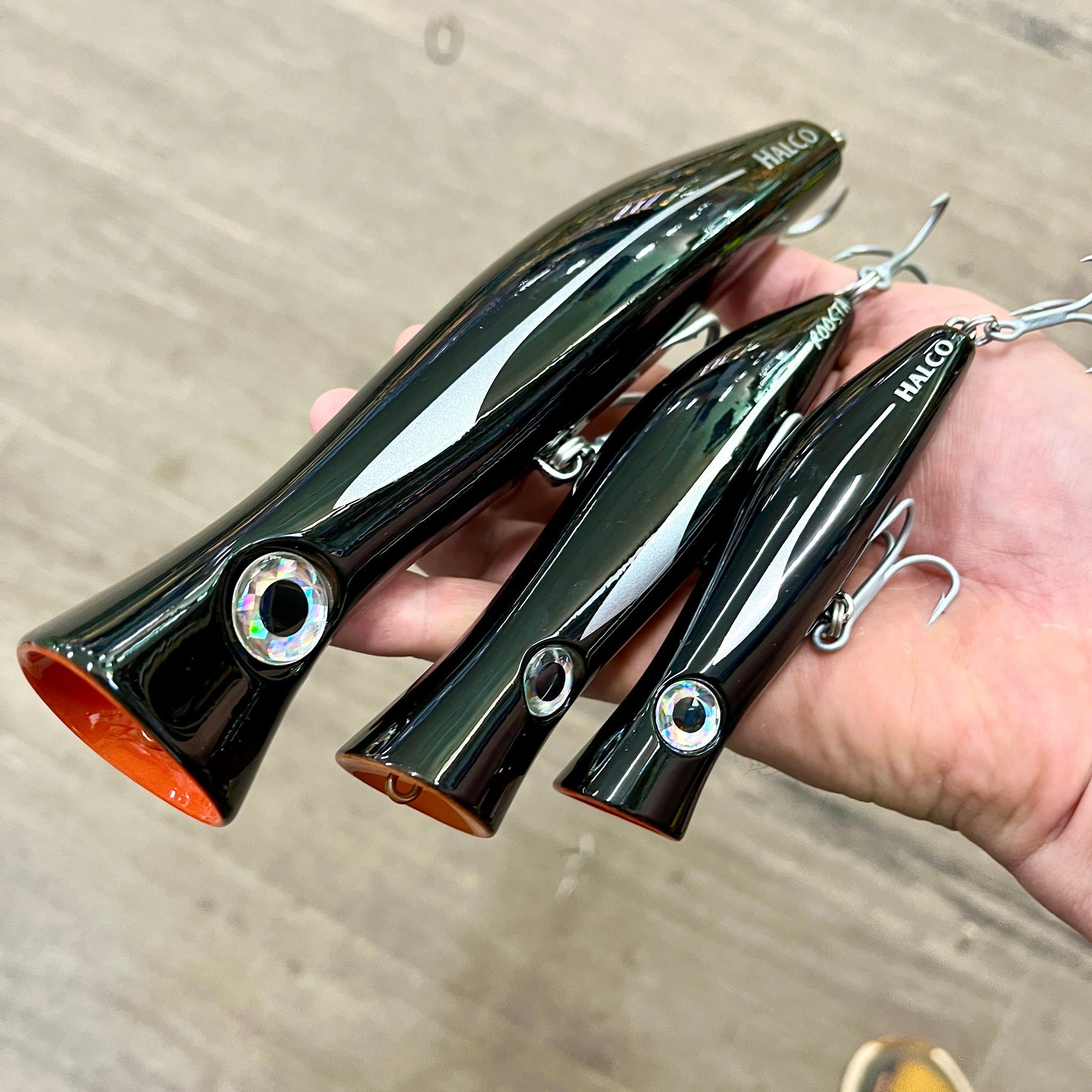 Halco Roosta Popper Custom Colour - Midnight Fish