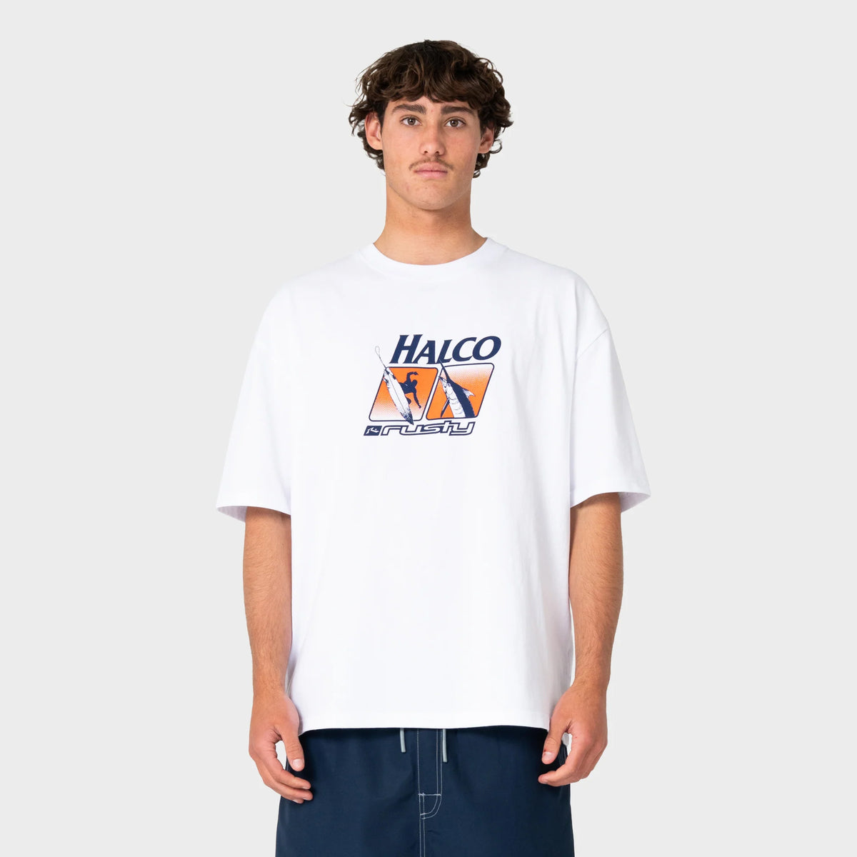 Halco X Rusty Tee - White Front
