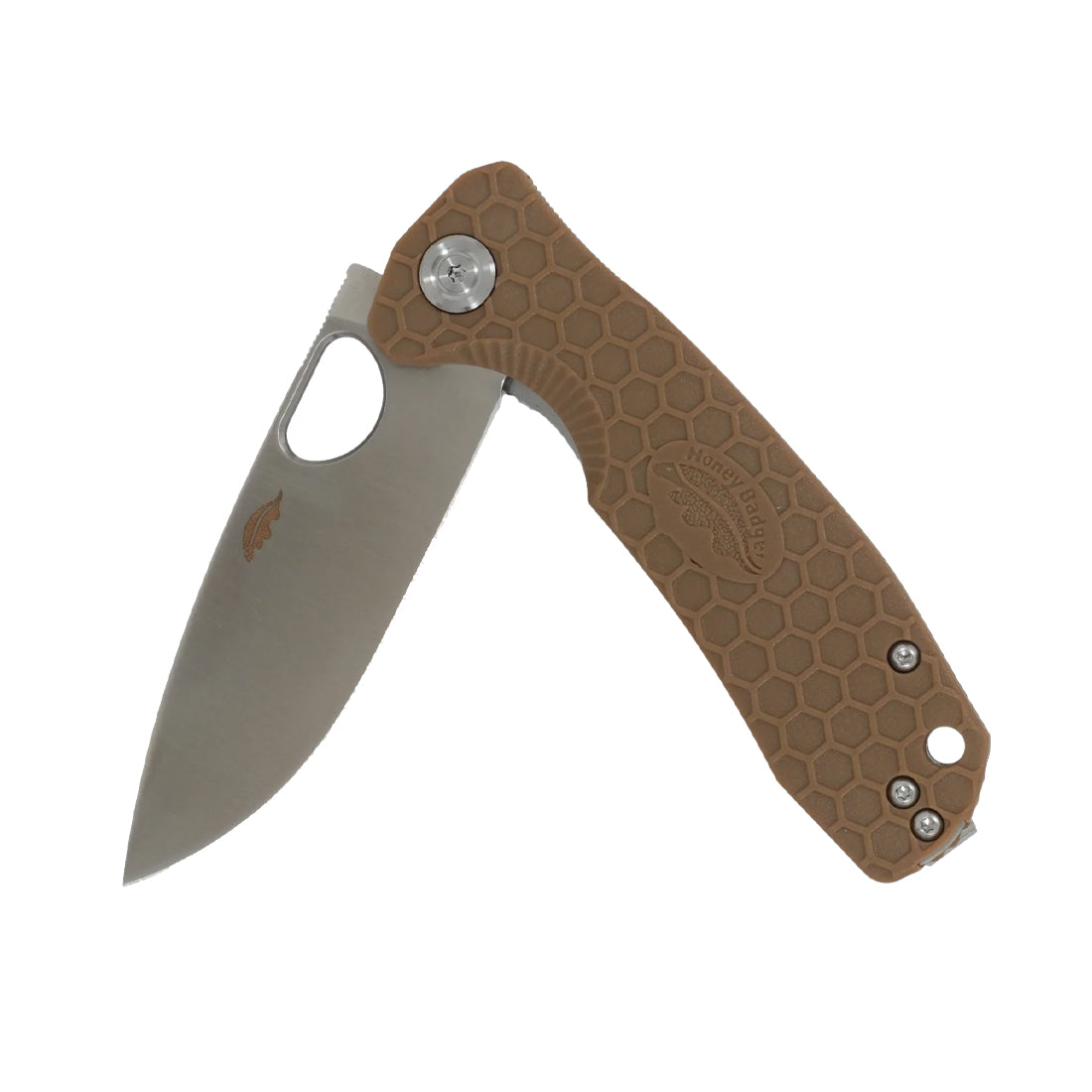 Honey Badger Flipper Drop-Point L/R Large Tan