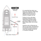 Hook Em Teaser Dredge Extension Bar Setup 6 Position Adjustable Boom 160cm Setup